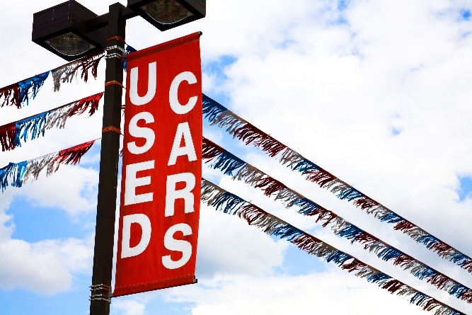 Used Cars sign at local dealership