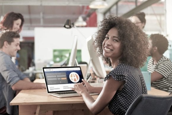 woman looking at Autotrader