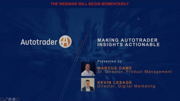 webinar Making Autotrader Insights Actionable