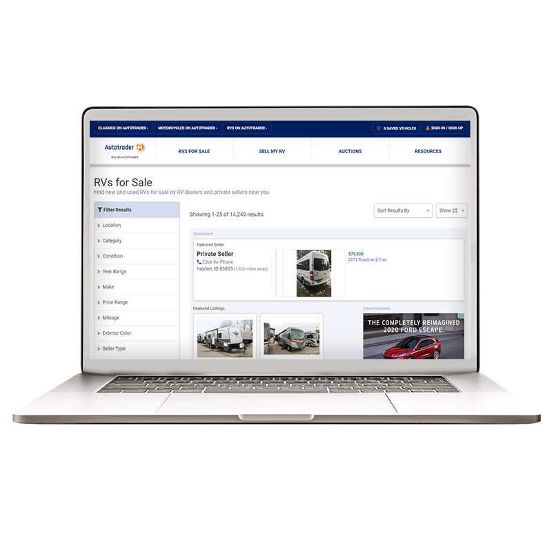 rvs.autotrader.com search results page